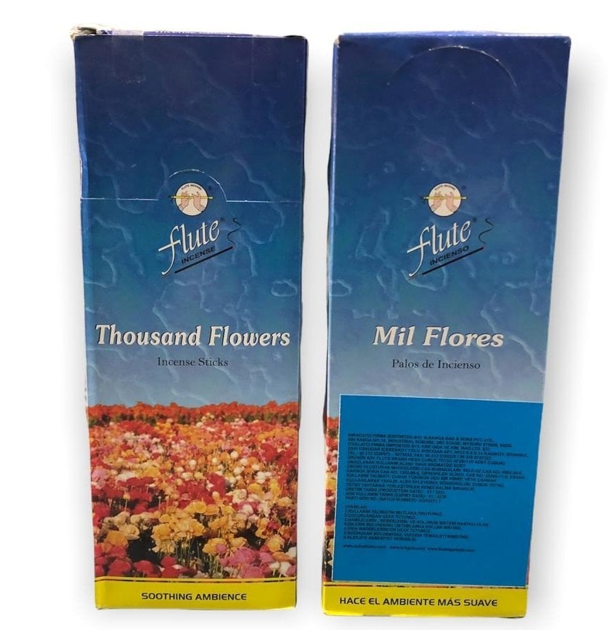 Flute Thousand Flowers Çubuk Tütsü Incense Sticks (120 Adet)