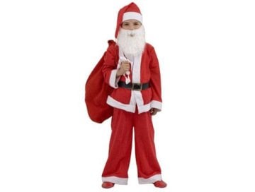 Noel Baba Kostümü Çocuklar İçin (5 Parça)