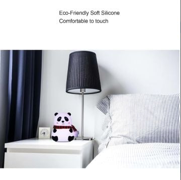 Yumuşak Dokulu Panda Tasarımlı Şarjlı Gece Lambası