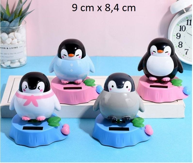 Güneş Enerjili Dans Eden Sevimli Penguen Tasarımlı Biblo