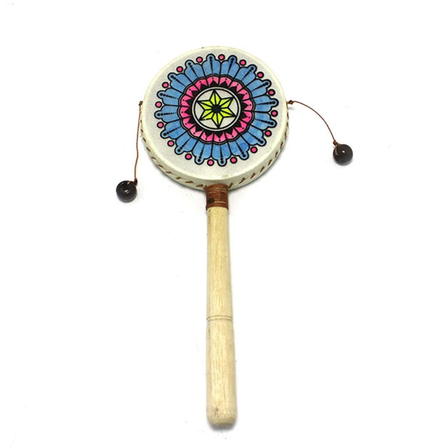 Deri İpli Tam Tam Davul (20 cm x 8 cm)