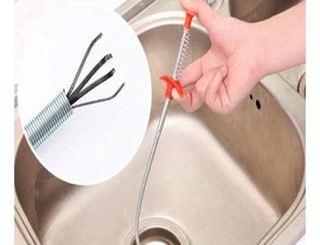 Lavabo Tıkanıklığı Açıcı Tel Paslanmaz Çelik Esnek