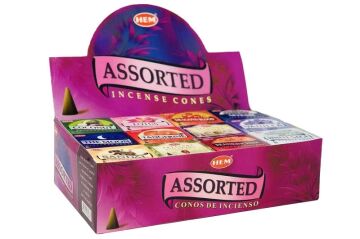 Hem Değerli Çeşitli Konik Tütsü Precious Assorted Cones (480 Adet)