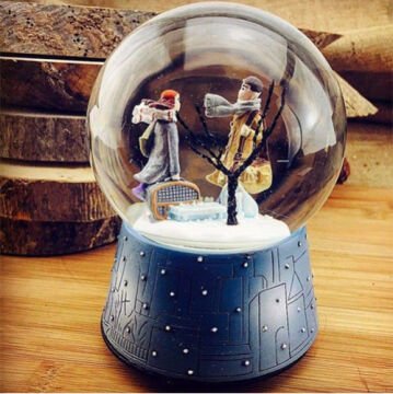 Işıklı Kış Masalı Aşkı Püskürtme Müzikli Cam Kar Küresi