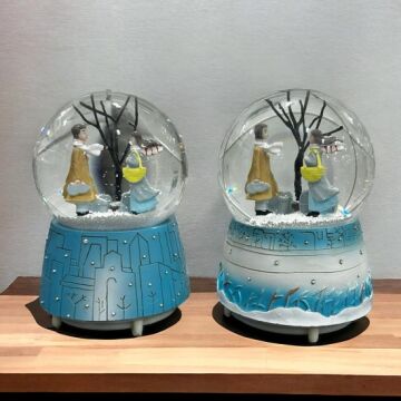 Işıklı Kış Masalı Aşkı Püskürtme Müzikli Cam Kar Küresi