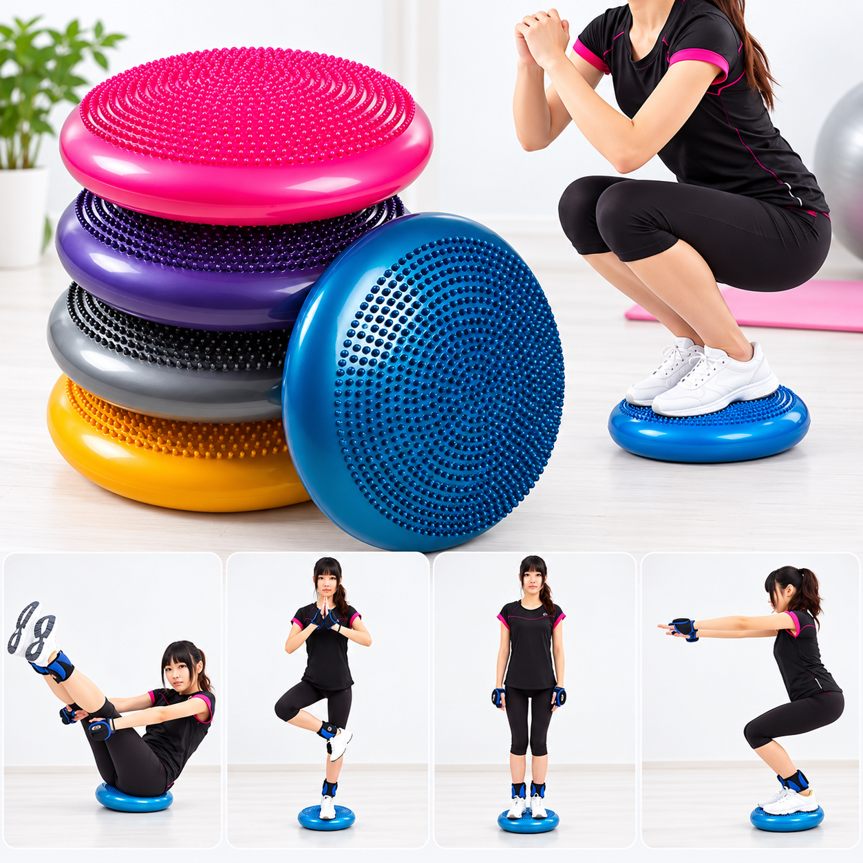 Pilates ve Fizik Tedavi Dikenli Duyu ve Denge Diski