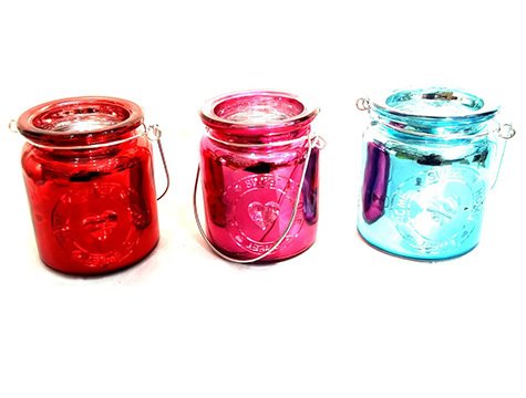 Dekoratif Mini Cam Kavanoz Tealight Mumluk