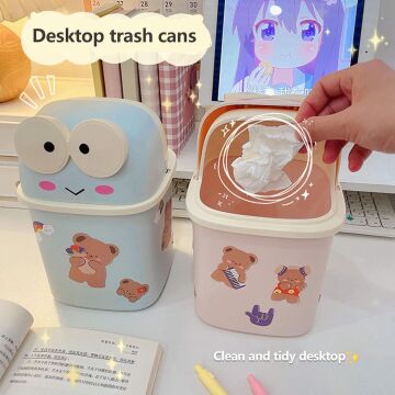 Mini Kurbağa Masaüstü Çöp Kutusu