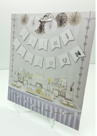 İyi ki Doğdun Beyaz Gümüş Banner