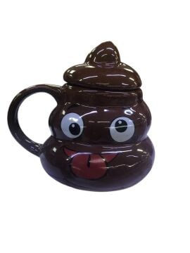 Poop Shaped Mug Emoji Kaka Tasarım Seramik Kupa Bardak