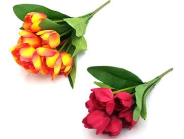 Dekoratif Yapay Çiçek Lale Buketi