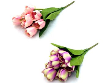 Dekoratif Yapay Çiçek Lale Buketi