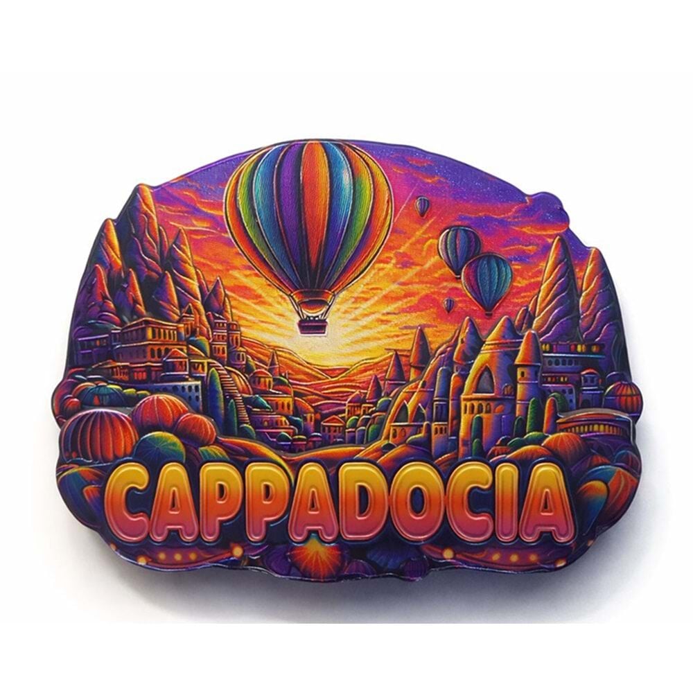 Kapadokya Temalı Silikon Magnet (8.5 cm x 6 cm)