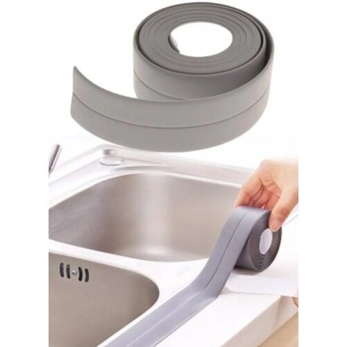 Lavabo Küvet Su Sızdırmazlık Bandı (Gri)
