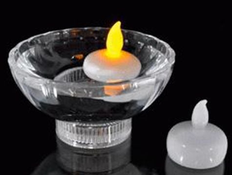 Suda Yüzen Pilli Led Tealight Mum