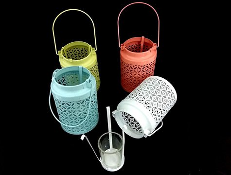Dekoratif Metal Tealight Mumluk