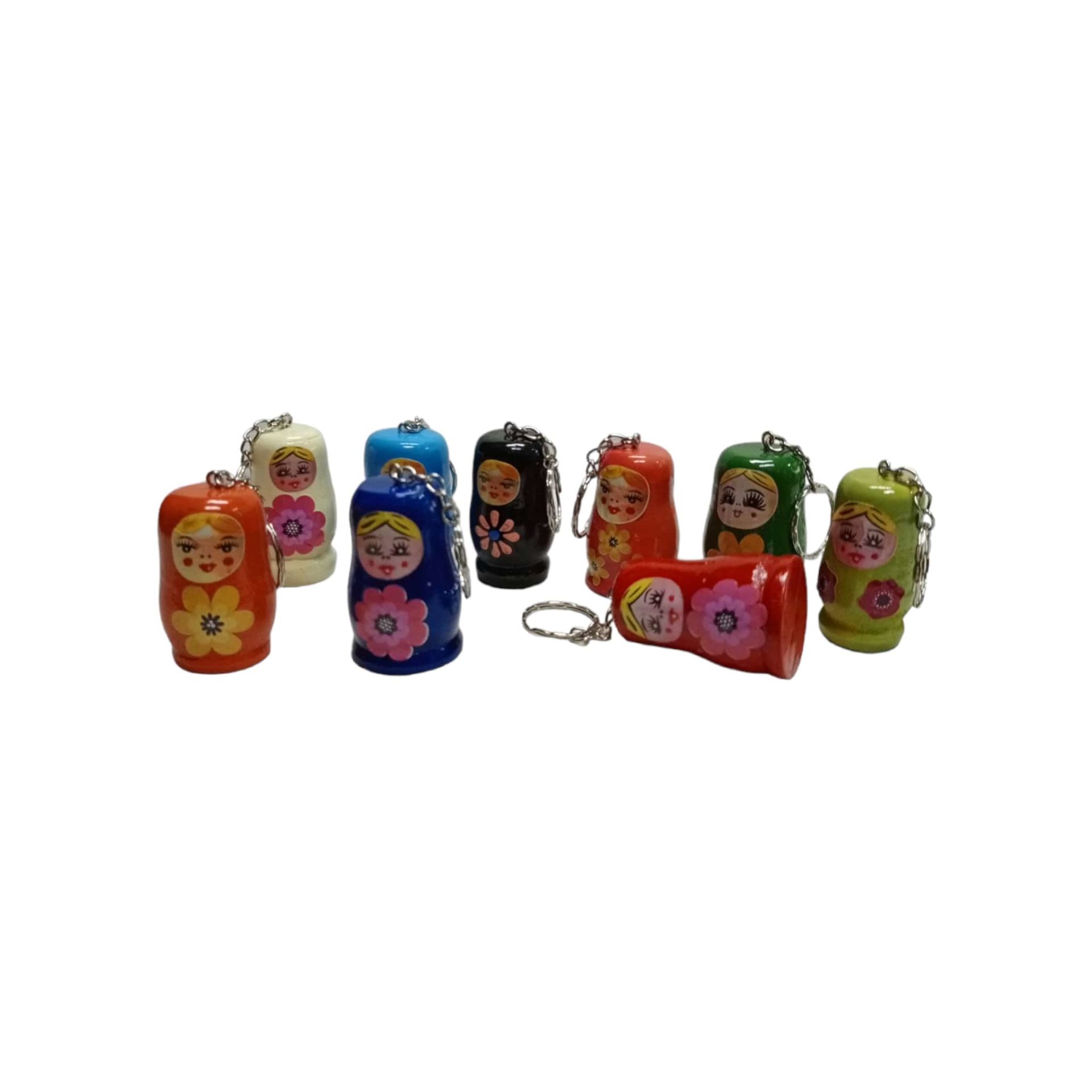 Ahşap Matruşka Anahtarlık