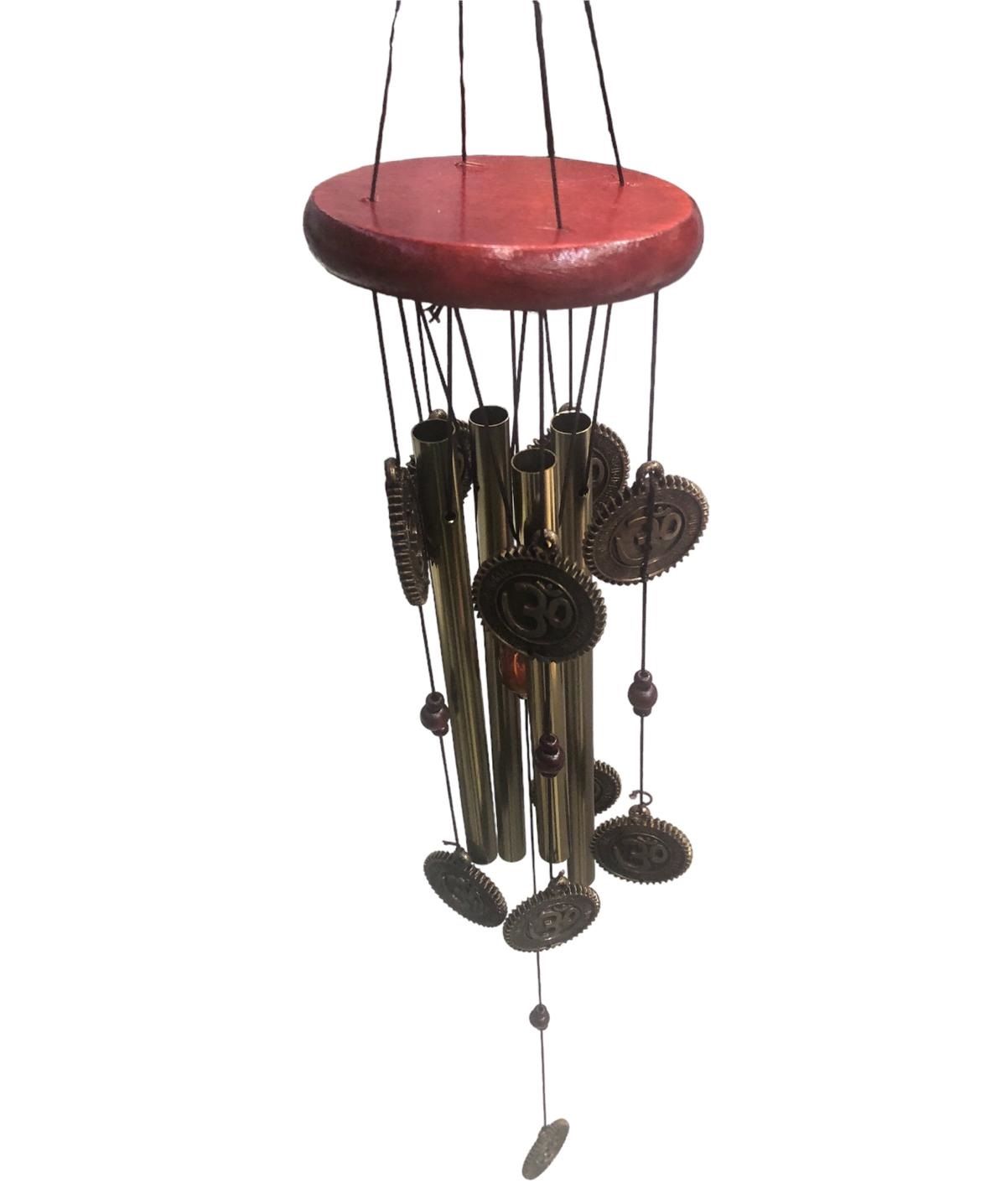 Yoga Om Tasarımlı Metal Rüzgar Çanı (60 cm)