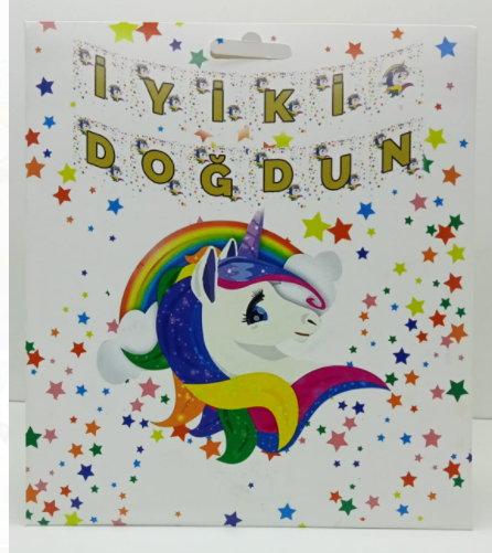 İyi ki Doğdun Unicorn Banner