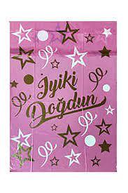 İyi Ki Doğdun Baskılı Pembe Masa Örtüsü