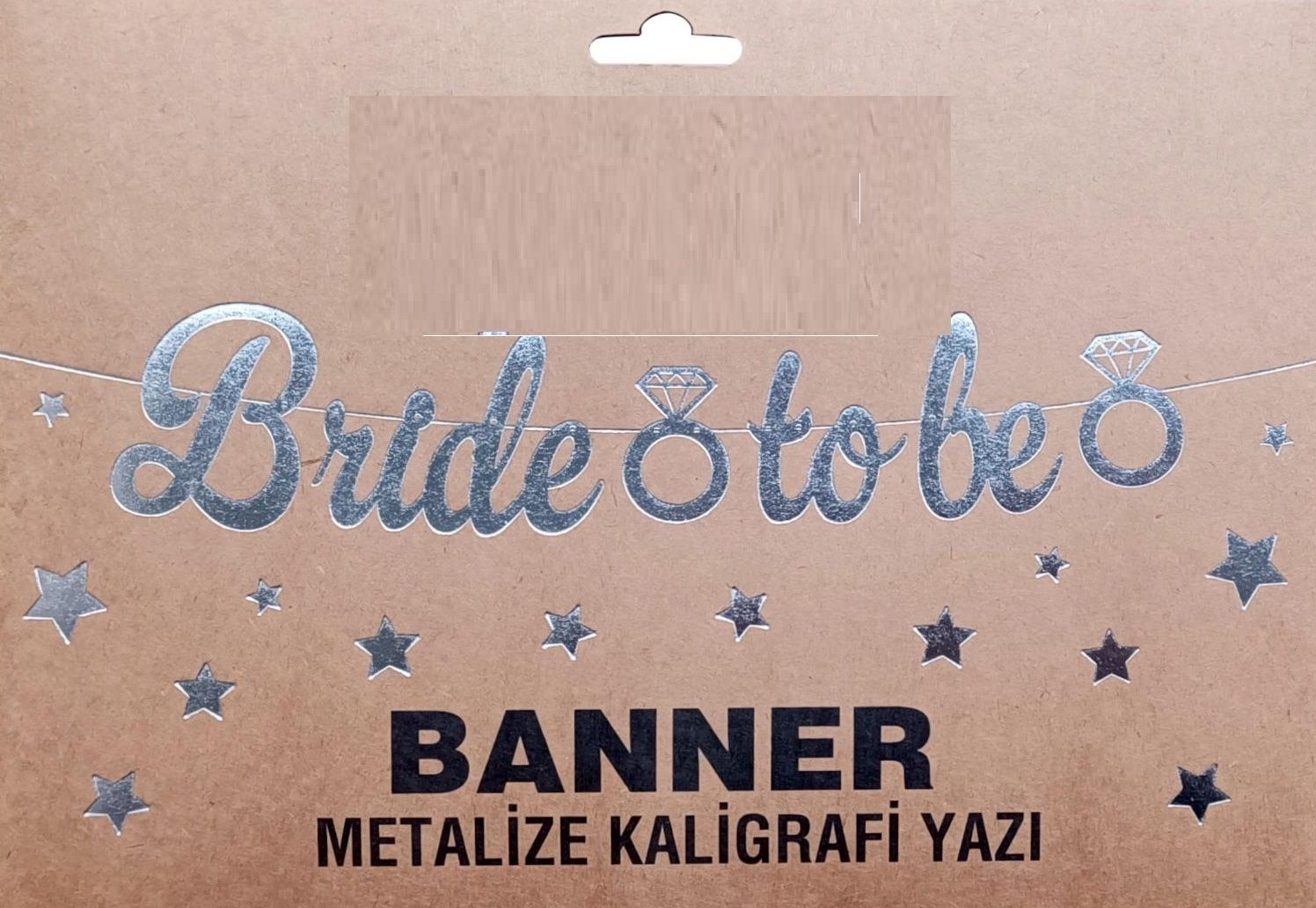 Bride To Be Gümüş Banner Uzar Yazı