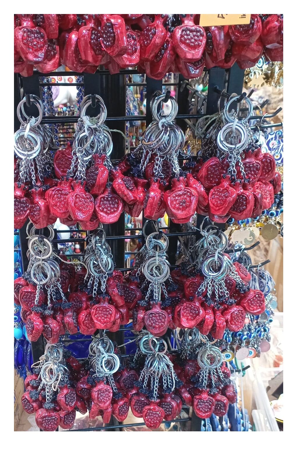 Nar Tasarımlı Anahtarlık Çanta Süsü (10 Adet)