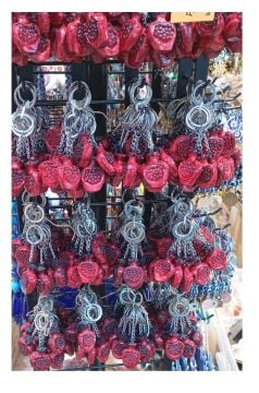 Nar Tasarımlı Anahtarlık Çanta Süsü (10 Adet)