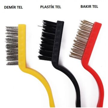 Çok Amaçlı 3 Parça Tel Fırça Seti
