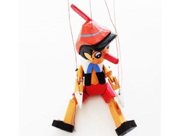 Ahşap Pinokyo İpli Kukla