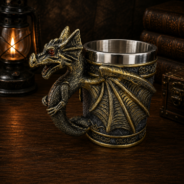3D Ejderha Tasarımlı Bardak