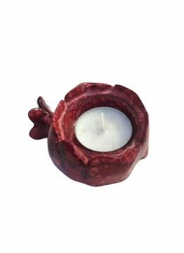 Polyester Nar Formunda Mumluk Obje