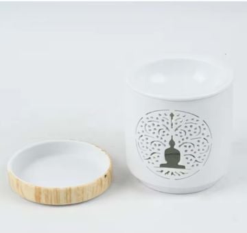 Seramik Modern Şık Buda Tasarımlı Buhurdanlık