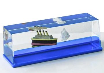 Dekoratif Batmayan Gemi Akvaryum Biblosu