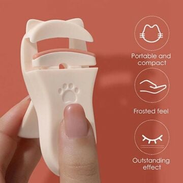 Kedi Pençesi Tasarımlı Ergonomik Kadın Kirpik Kıvırma Seti