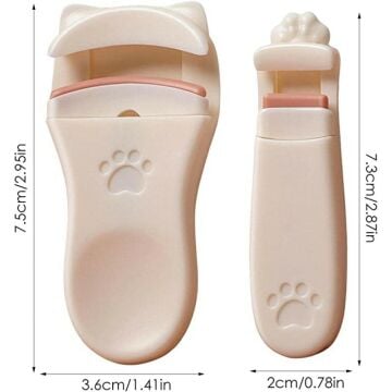 Kedi Pençesi Tasarımlı Ergonomik Kadın Kirpik Kıvırma Seti