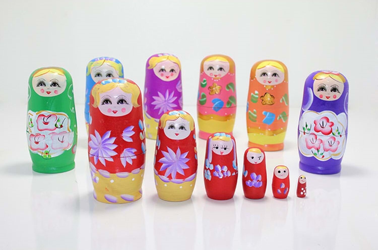 Dekoratif Matruşka Bebek (6 lı 7 Li)