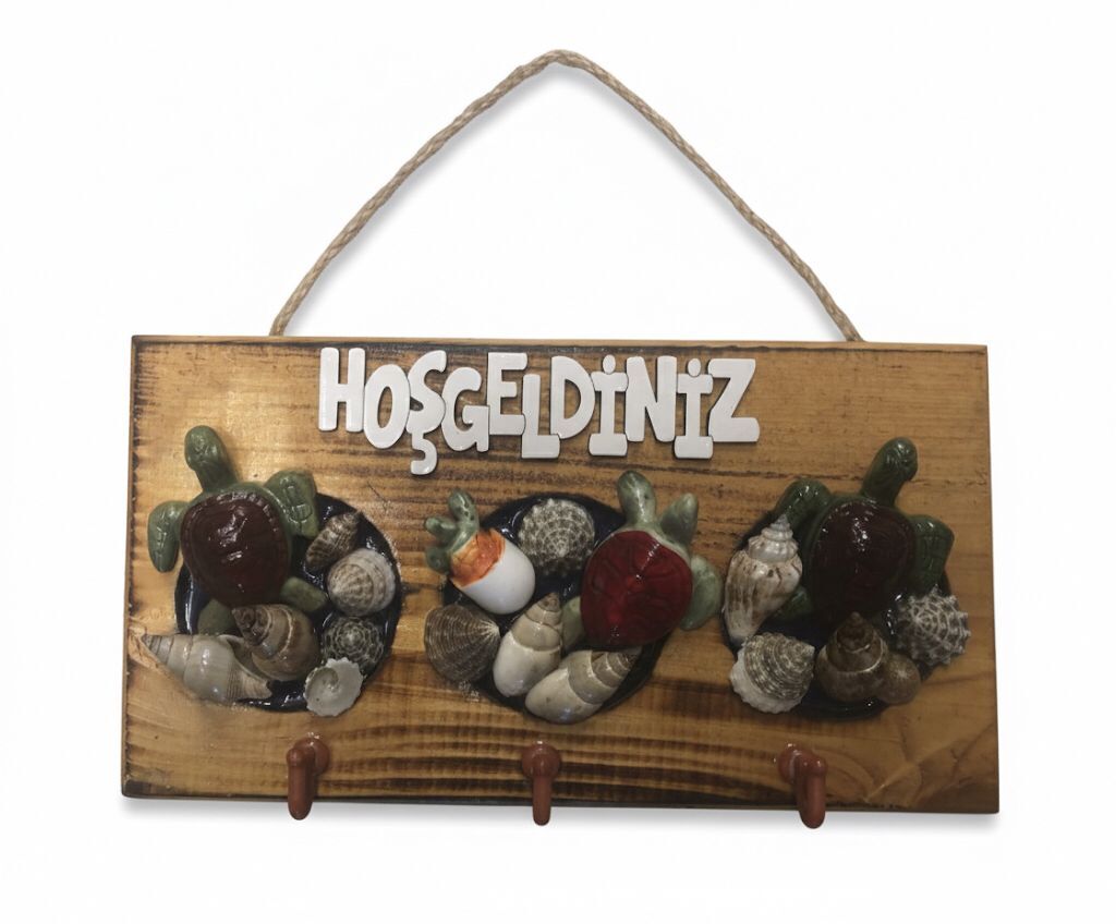 Hoş Geldiniz Yazılı Deniz Temalı Askı