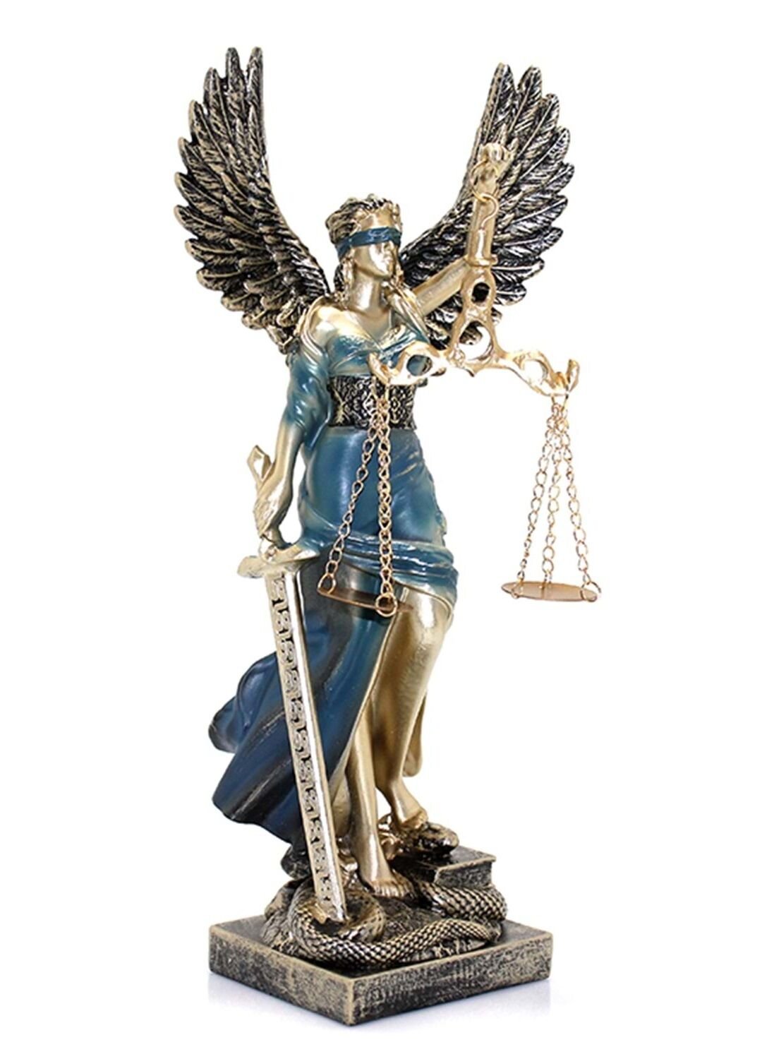 Kanatlı Terazili Adalet Tanrıçası Heykeli Biblosu