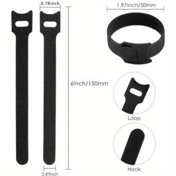 Cırt Cırtlı Kablo Düzenleyici Kelepçe (10 Adet)