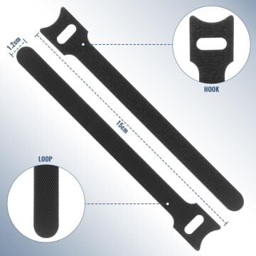 Cırt Cırtlı Kablo Düzenleyici Kelepçe (10 Adet)