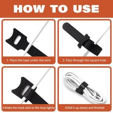 Cırt Cırtlı Kablo Düzenleyici Kelepçe (10 Adet)