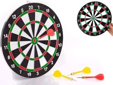 Çift Taraflı Dart Oyunu Tahtası Seti