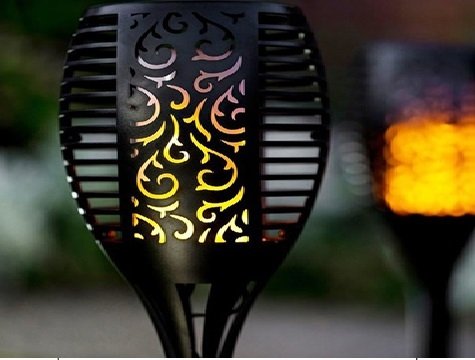 Güneş Enerjili Alev Efektli Bahçe Aydınlatması (76 Cm)