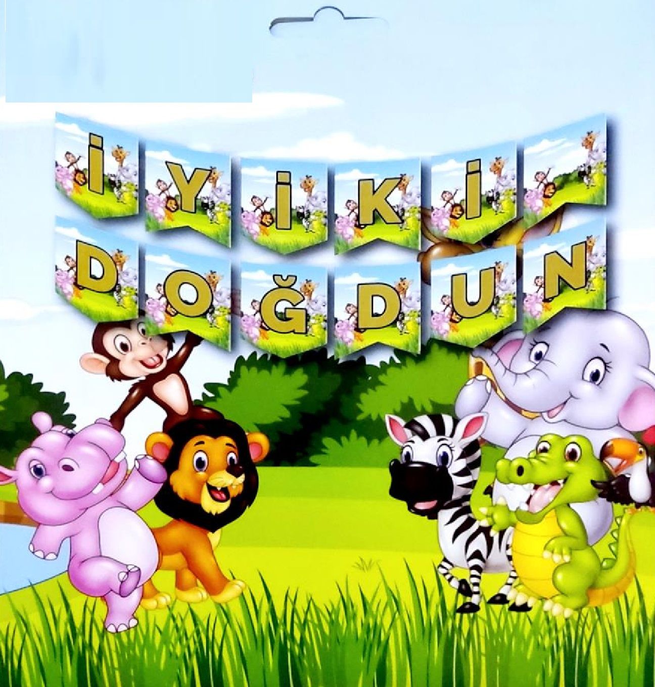 İyi Ki Doğdun Safari Banner Uzar Yazı