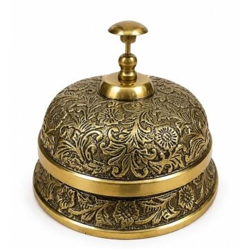 Dekoratif Pirinç Resepsiyon Çanı (12cmx14cm)