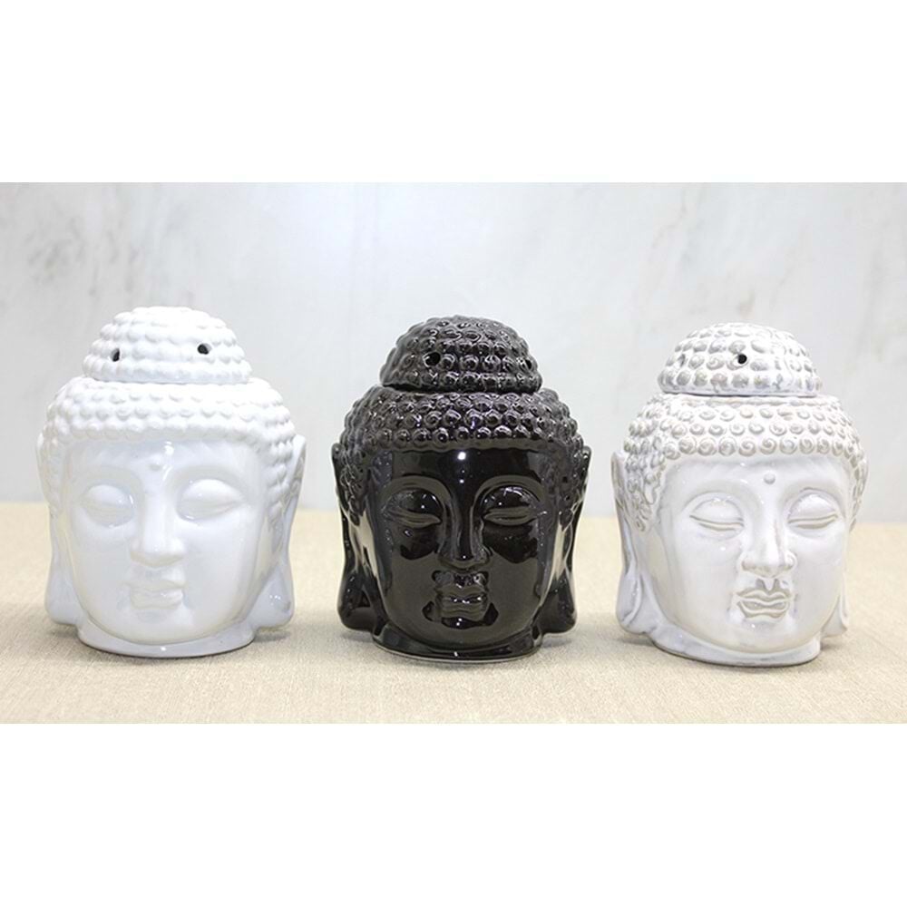 Seramik Buda Kafası Şeklinde Dekoratif Buhurdanlık