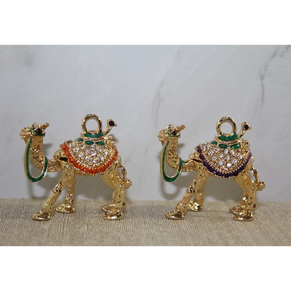 Swarovski Taşlı Tekli Deve Figürü