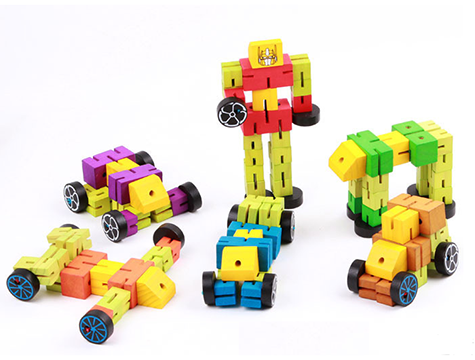 Ahşap Robot Arabaya Dönüşen (17 cm x 8 cm)