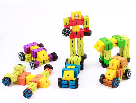 Ahşap Robot Arabaya Dönüşen (17 cm x 8 cm)