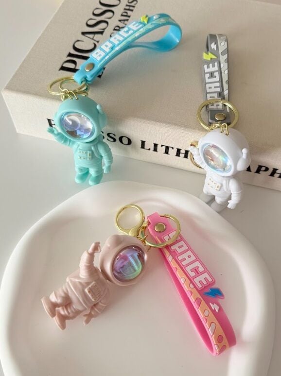 Uzay Astronot Tasarımlı Anahtarlık Ve Çanta Süsü
